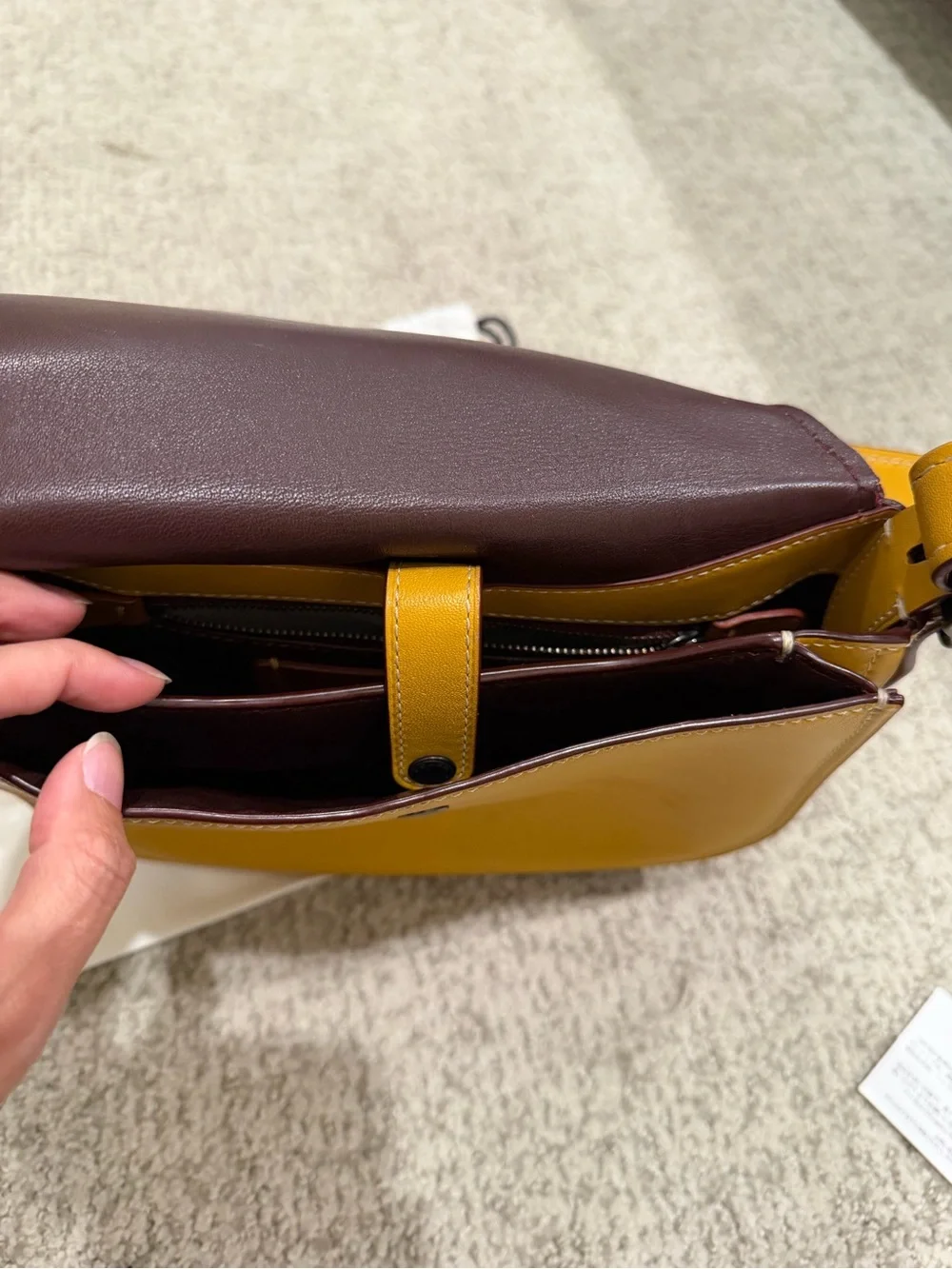 Coach 1941 saddle crossbody bag - yellow